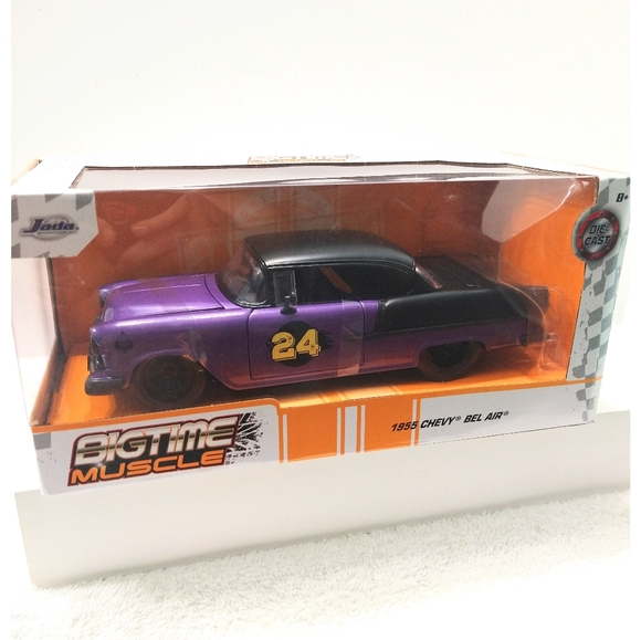 Jada / Big Time Muscle '1955 Chevy Bel Air' Diecast 1:24 Scale *NIB* - Picture 3 of 6
